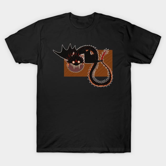 Orange Alternate Whispering Death T-Shirt by SageysArtsandDreams